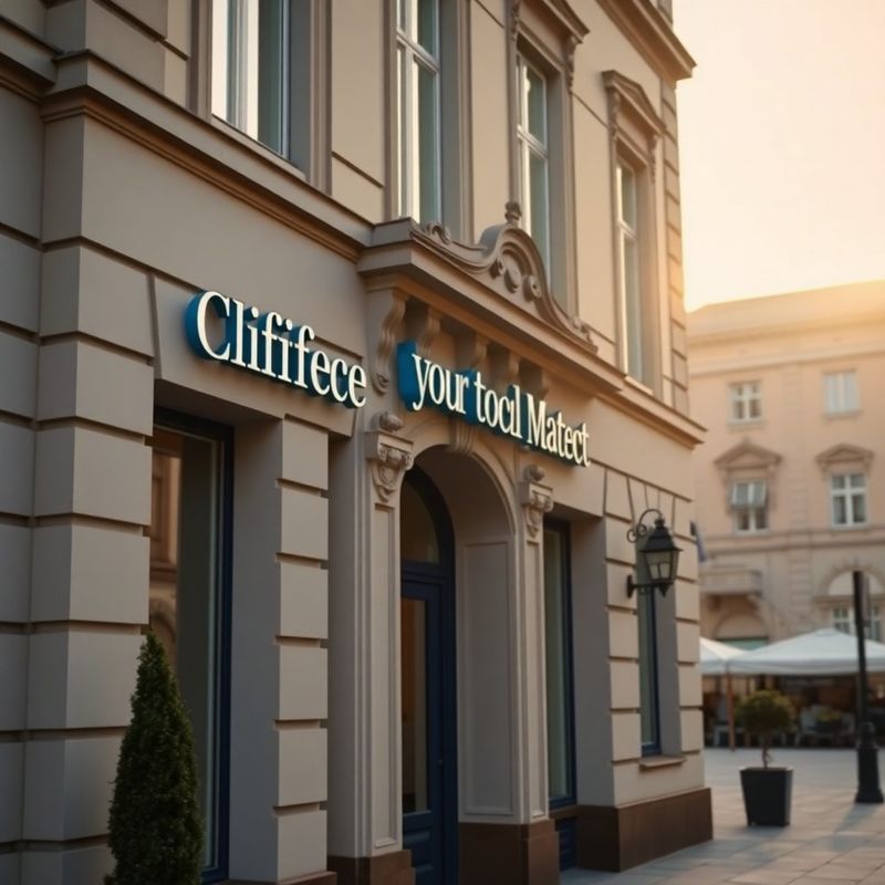 Vchod do provozovny Českého Skupiny na Václavském náměstí v odpoledním světle